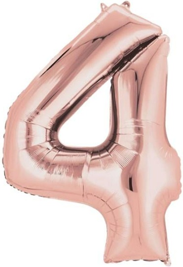 4 - RAKAM 16 İNC ROSEGOLD RENK BALON 36 CM