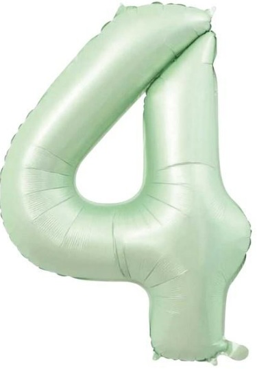 4 - RAKAM 16 İNC RETRO YEŞİL RENK BALON 36 CM balon siparişi