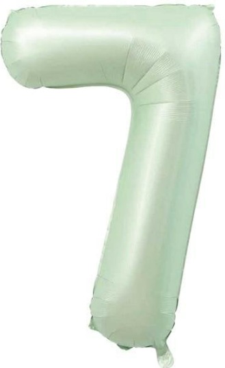 7 - RAKAM 16 İNC RETRO YEŞİL RENK BALON 36 CM