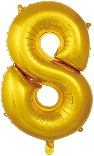8 - RAKAM 16 İNC GOLD RENK BALON 36 CM balon siparişi