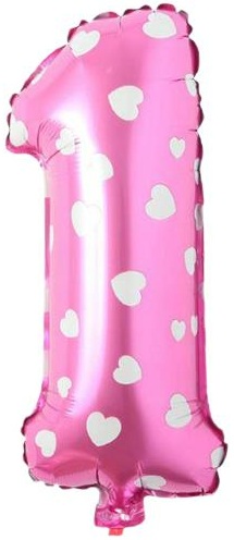 1 - RAKAM 16 İNC PEMBE RENK BALON 36 CM balon siparişi