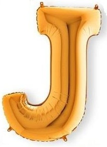 J - HARF 16 İNC GOLD RENK BALON 36 CM balon