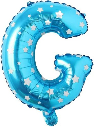 G - HARF 16 İNC MAVİ RENK BALON 36 CM