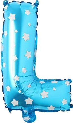 L - HARF 16 İNC MAVİ RENK BALON 36 CM balon siparişi