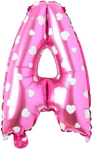 A - HARF 16 İNC PEMBE RENK BALON 36 CM balon siparişi