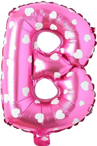 B - HARF 16 İNC PEMBE RENK BALON 36 CM