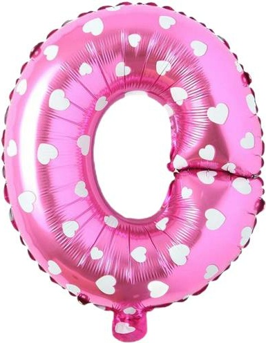 O - HARF 16 İNC PEMBE RENK BALON 36 CM