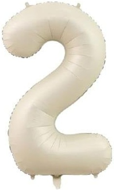 2 - RAKAM 34 İNC KREM RENK BALON 76 CM balon siparişi