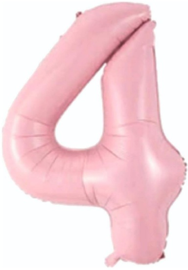 4 - RAKAM 34 İNC PEMBE RENK BALON 76 CM balon