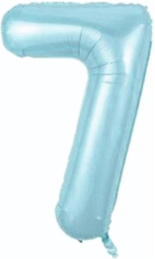7 - RAKAM 34 İNC MAVİ RENK BALON 76 CM balon
