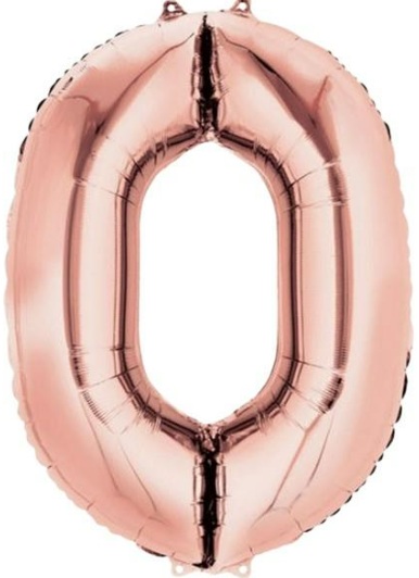 0 - RAKAM 34 İNC ROSEGOLD RENK BALON 76 CM