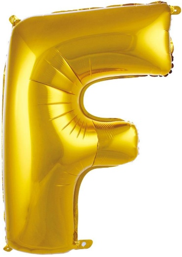 F - HARF 34 İNC GOLD RENK BALON 76 CM
