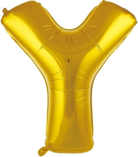 Y - HARF 34 İNC GOLD RENK BALON 76 CM