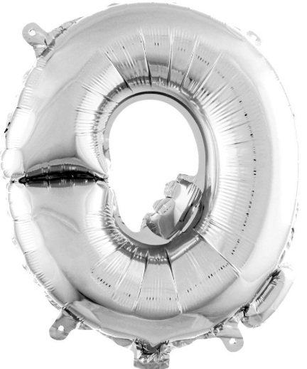 Q - 40 İNC GÜMÜŞ RENK BALON 100 CM balon siparişi