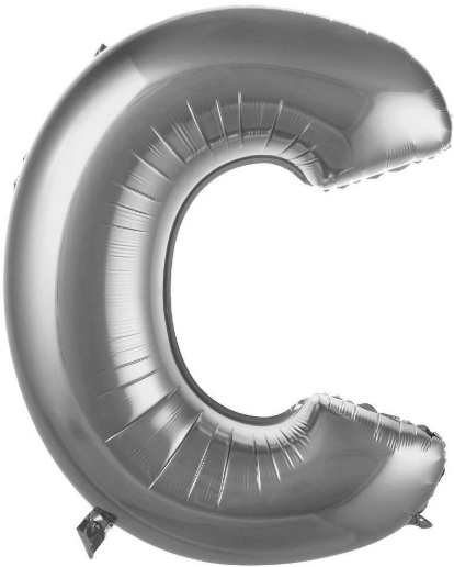 C - 40 İNC GÜMÜŞ RENK BALON 100 CM