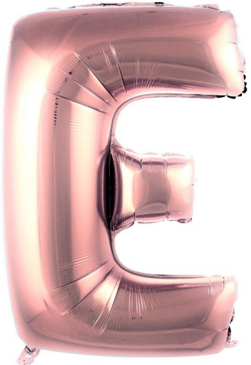 E - HARF 40 İNC ROSEGOLD RENK BALON 100 CM
